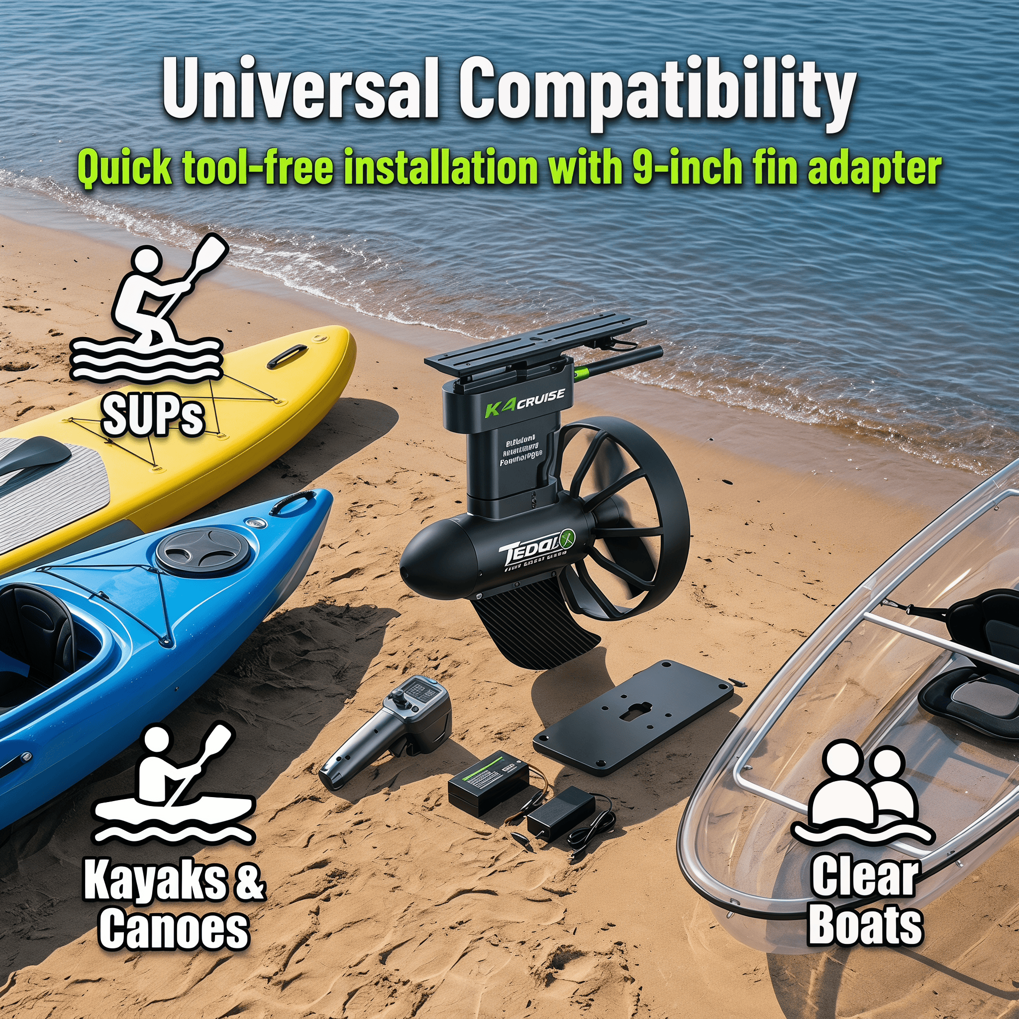 محرك كهربائي ذكي TRIMIX K4C لل - مراجعة Fishing Boat Trolling Motor وسعره