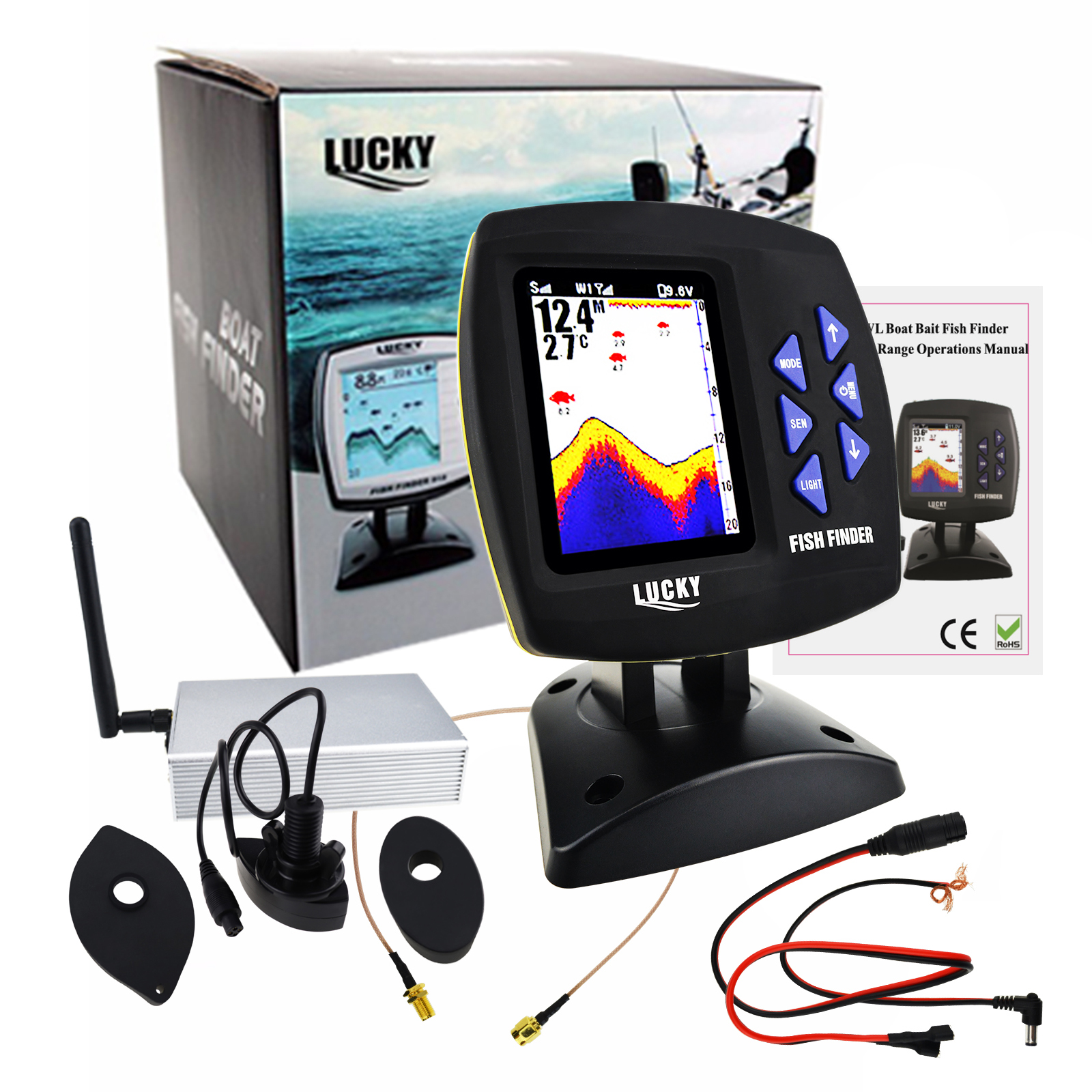 جهاز LUCKY لتحديد مواقع الأسما - مراجعة Fishing Boat Depth Finder وسعره