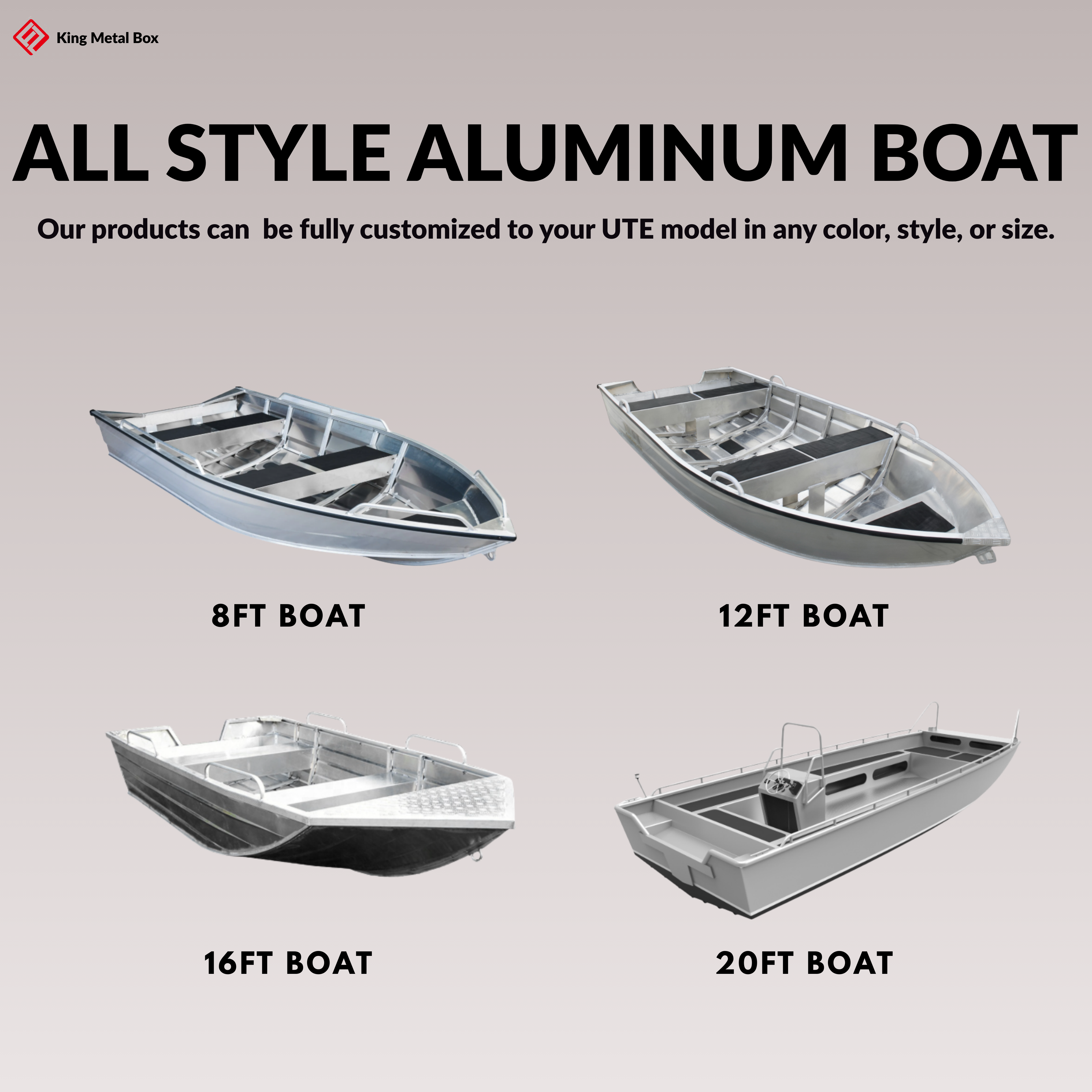 قارب ألومنيوم بطول 3.3 متر مع  - مراجعة Fishing Boat Aluminum وسعره