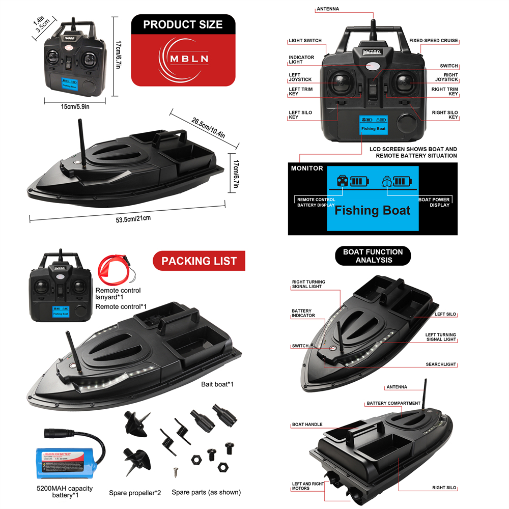 العلامة التجارية، قارب طعم الص - مراجعة Fishing Boat Gps وسعره