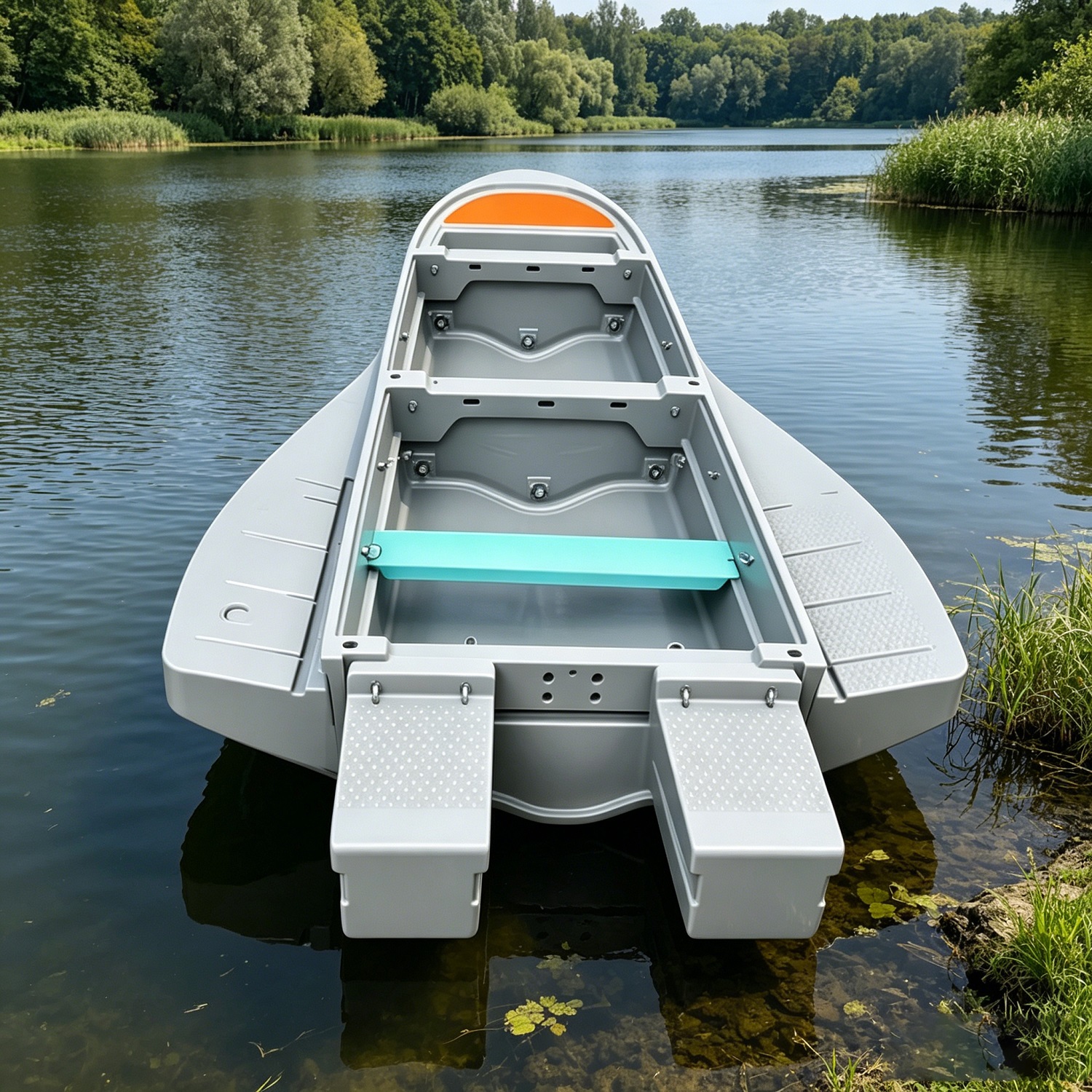 قارب صيد محمول قابل للطي عالي  - مراجعة Fishing Boat Aluminum وسعره