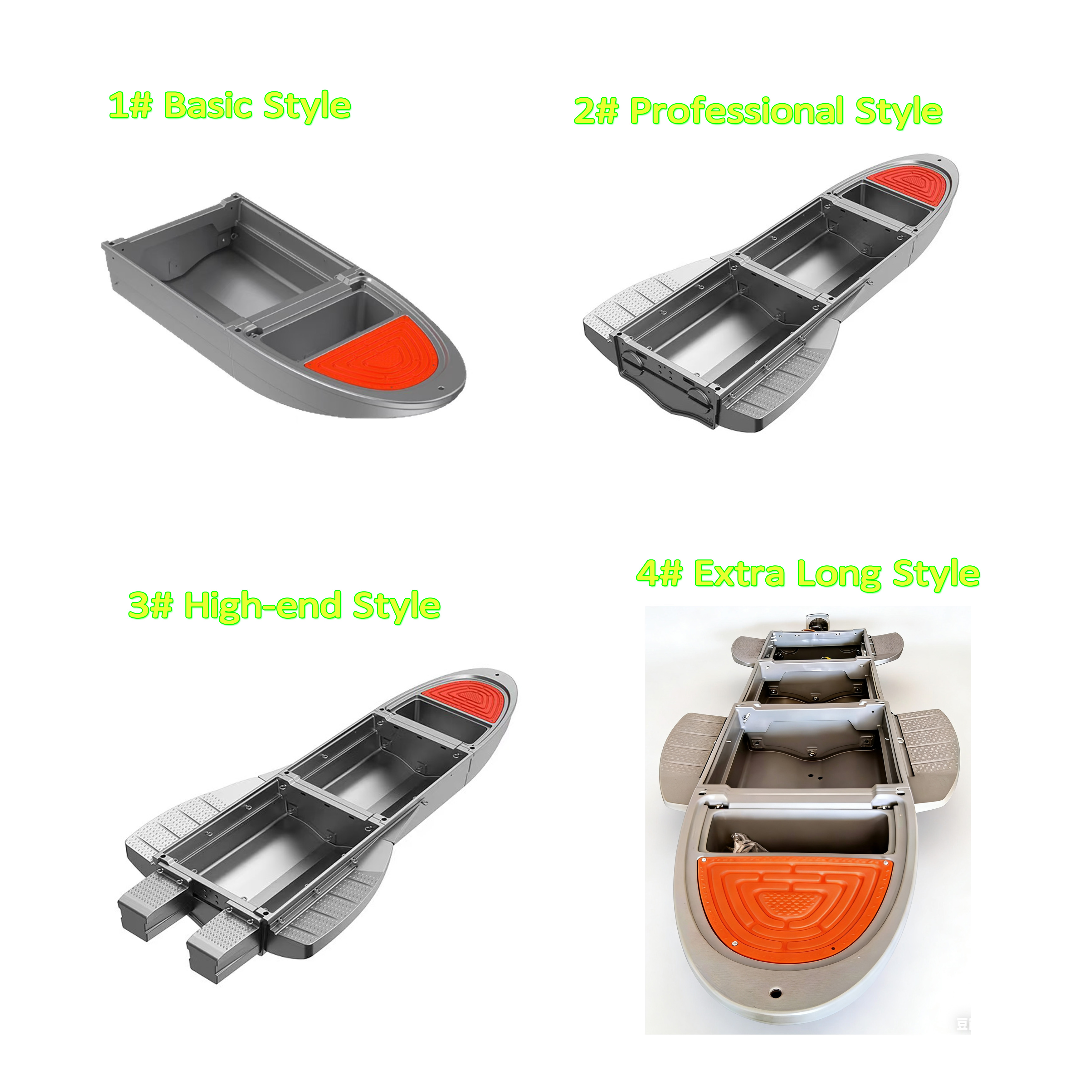 قارب صيد محمول قابل للطي عالي  - مراجعة Fishing Boat Aluminum وسعره