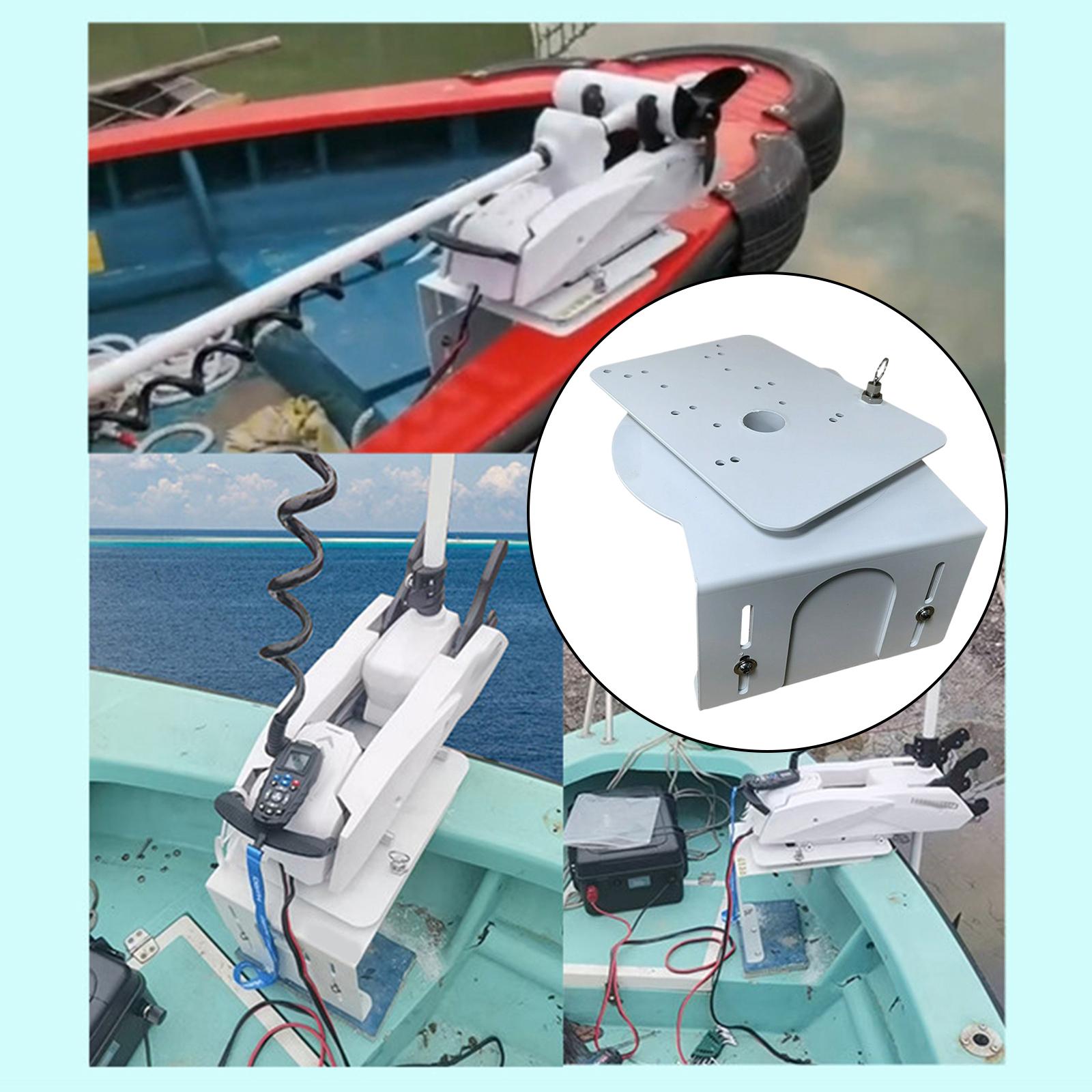 حامل محرك صيد سريع التركيب مع  - مراجعة Fishing Boat Trolling Motor وسعره