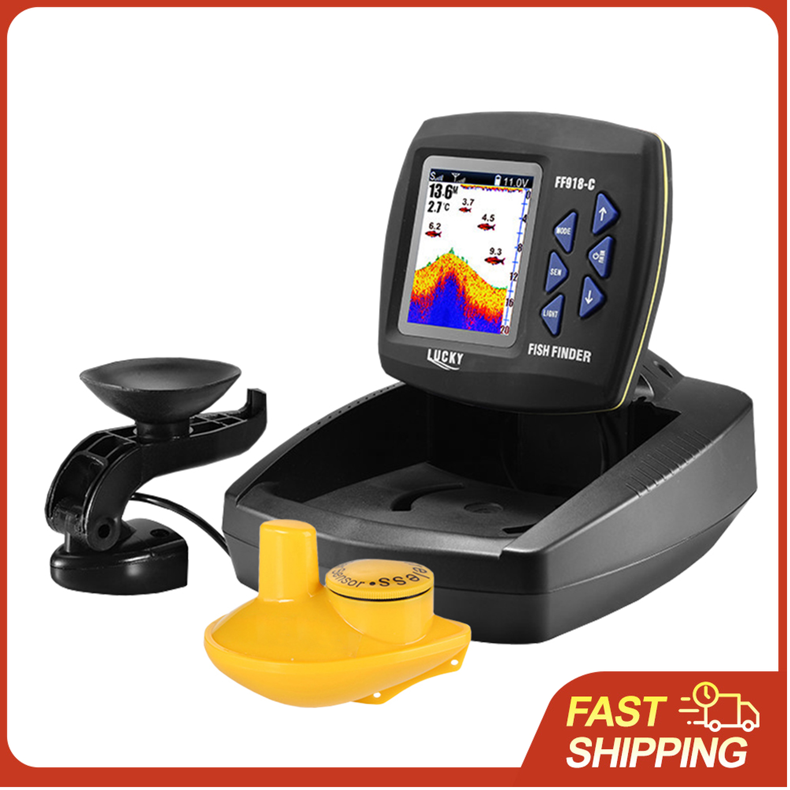 جهاز محمول لتحديد مواقع الأسما - مراجعة Fishing Boat Depth Finder وسعره