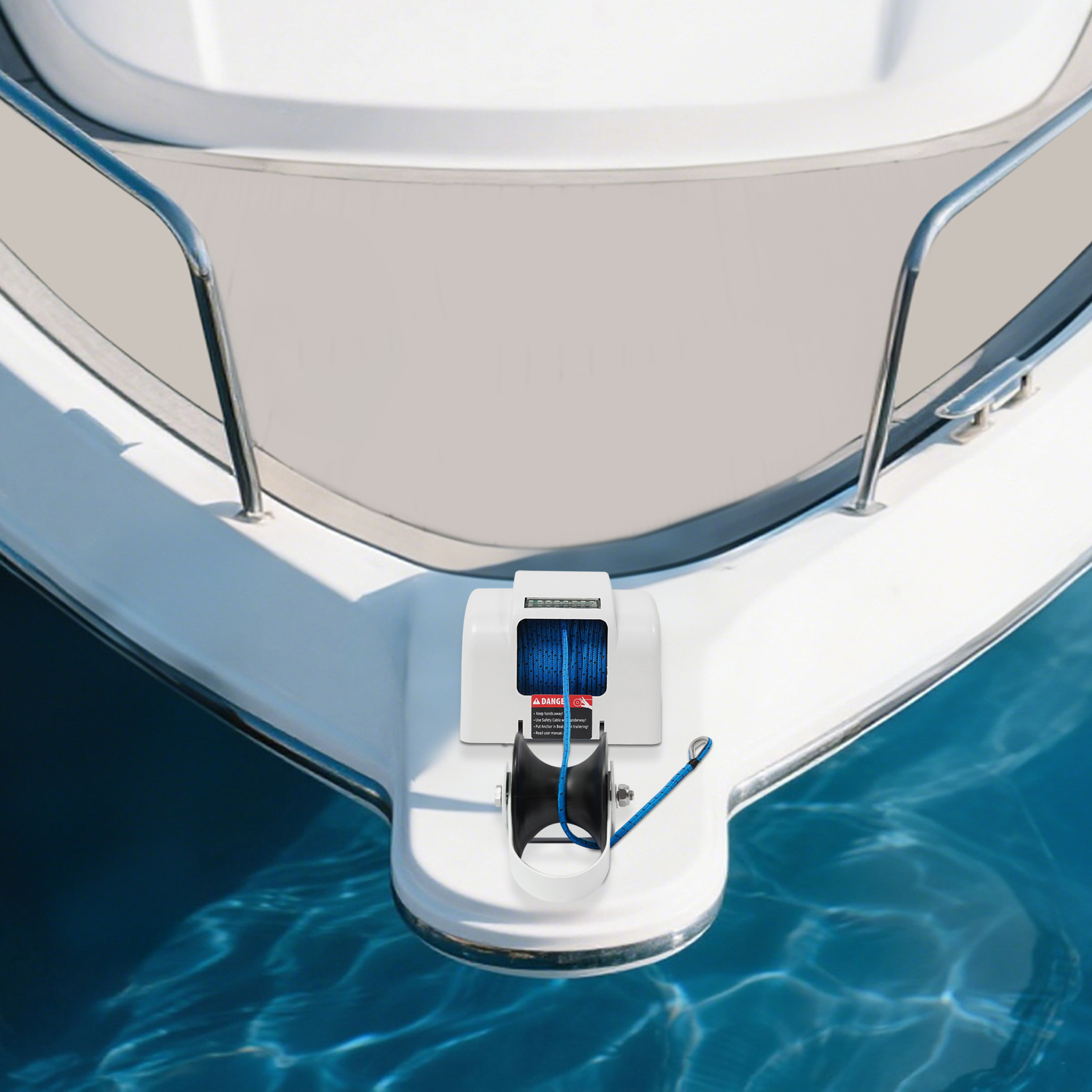 ونش مرساة كهربائي 12 فولت بقوة - مراجعة Fishing Boat Anchor Winch وسعره