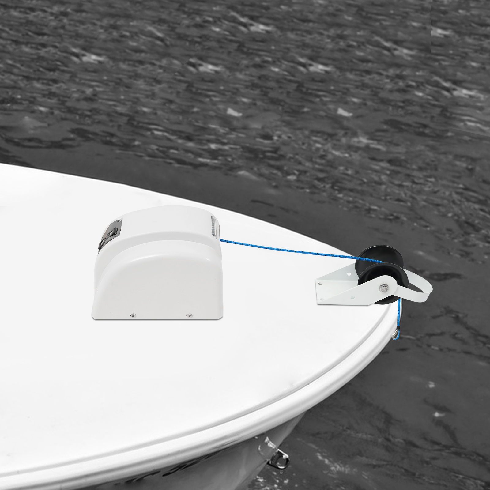ونش مرساة كهربائي 12 فولت بقوة - مراجعة Fishing Boat Anchor Winch وسعره