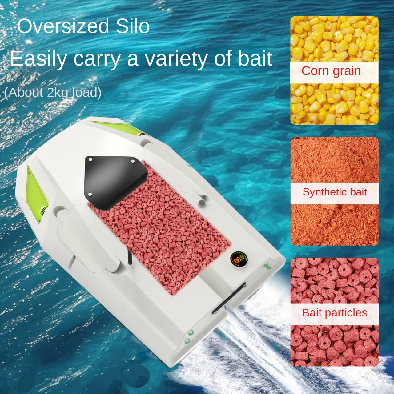 قارب طعم يعمل بالتحكم عن بعد ب - مراجعة Fishing Boat Gps وسعره