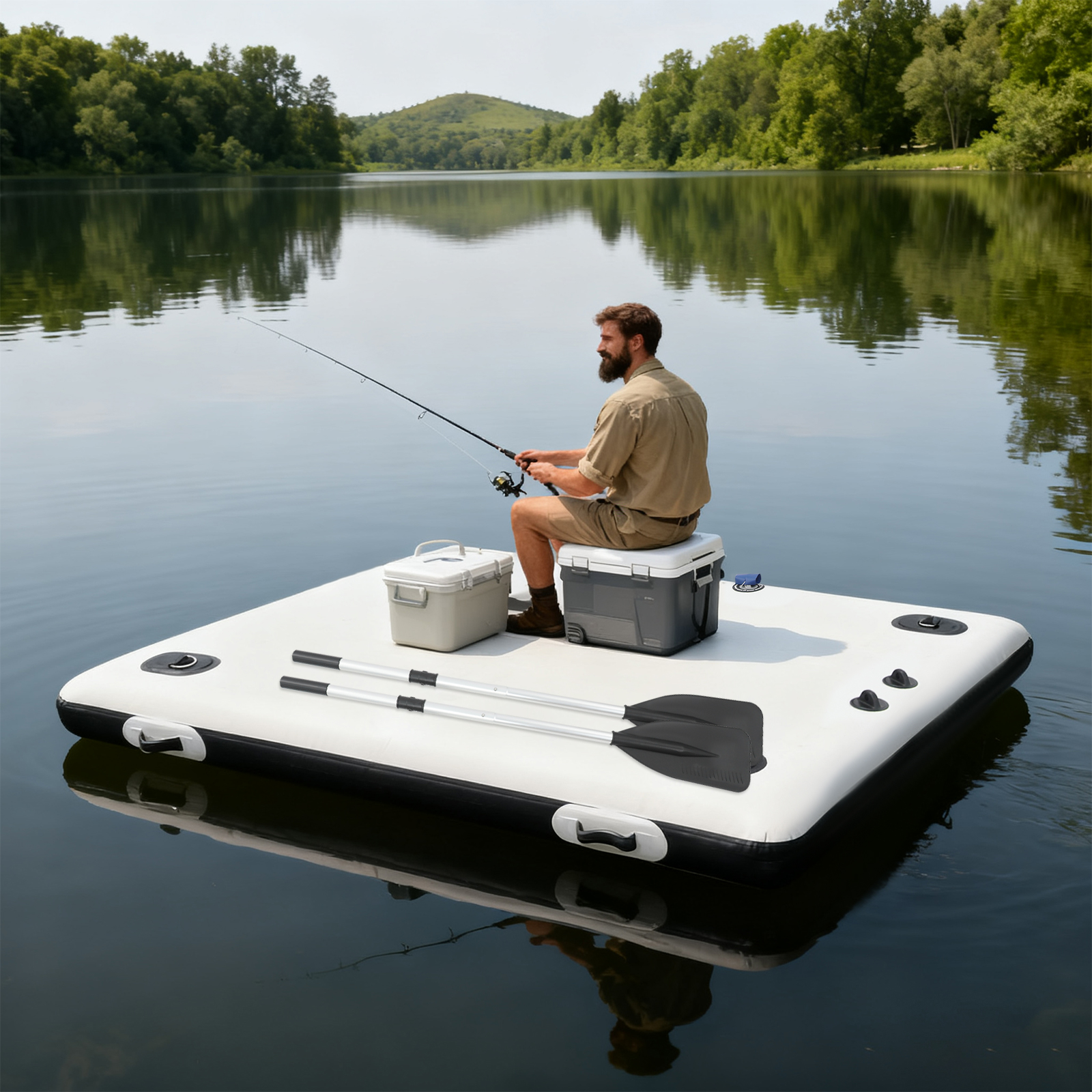 قوارب قابلة للنفخ، عربة نقل قو - مراجعة Fishing Boat Outboard Motor وسعره