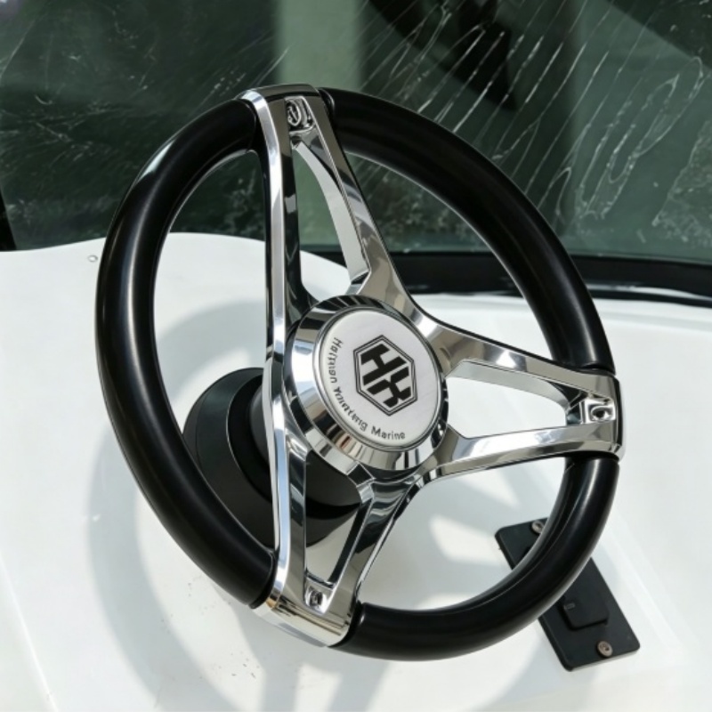 عجلة قيادة بحرية مع كرة مساعدة - مراجعة Fishing Boat Steering Wheel وسعره