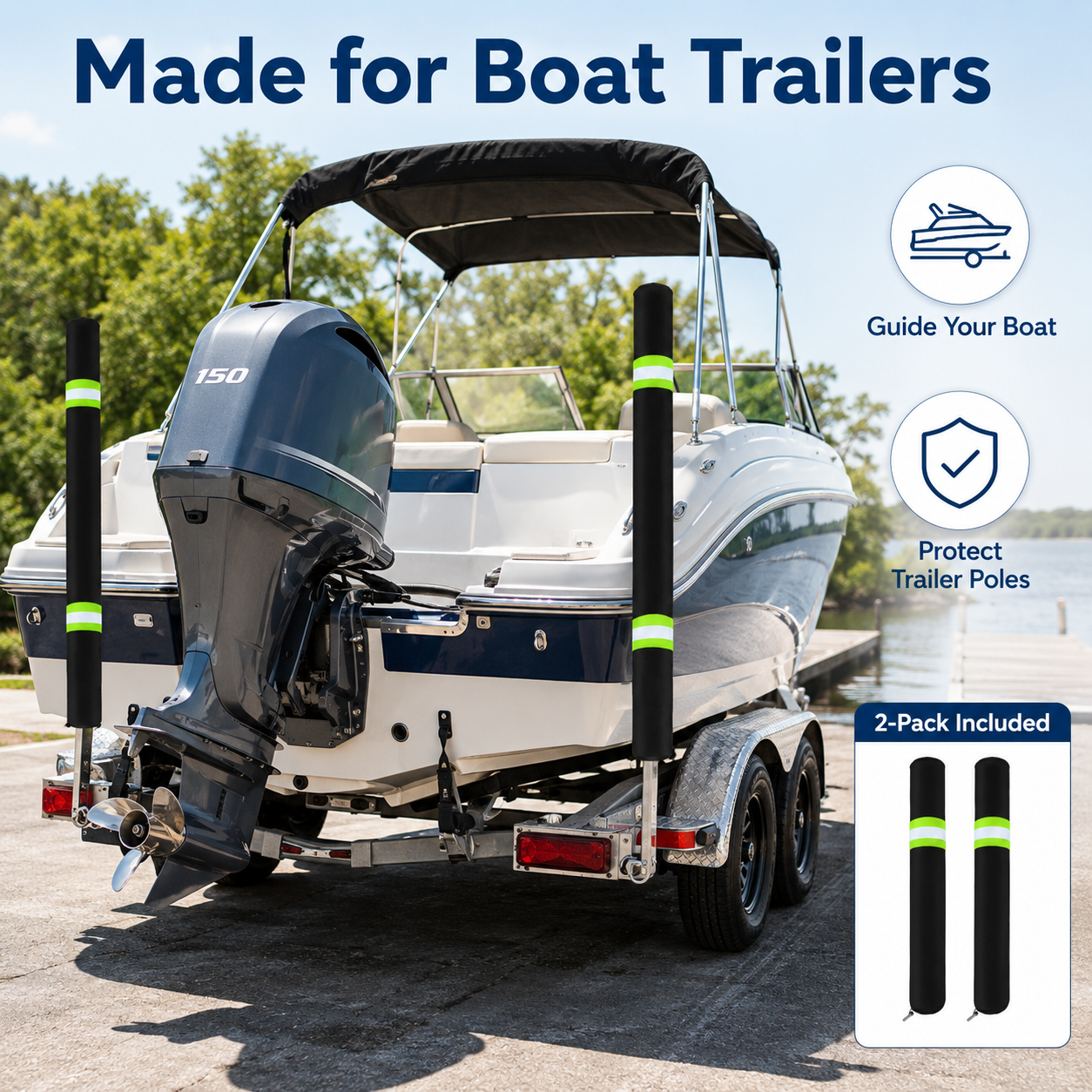 قطعتان من غطاء عمود التوجيه لع - مراجعة Fishing Boat Cover وسعره