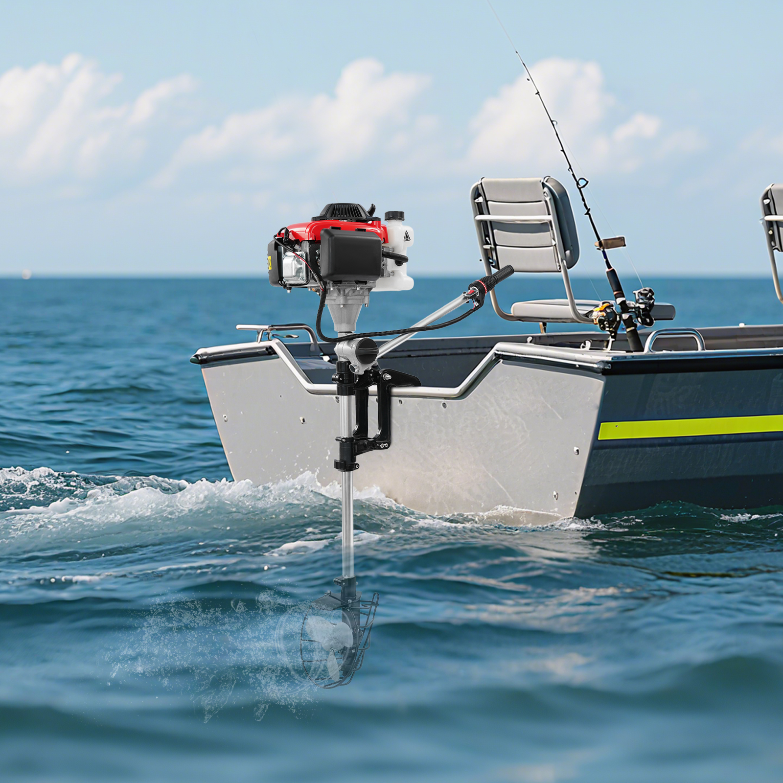 محرك خارجي، محرك خارجي يعمل با - مراجعة Fishing Boat Outboard Motor وسعره