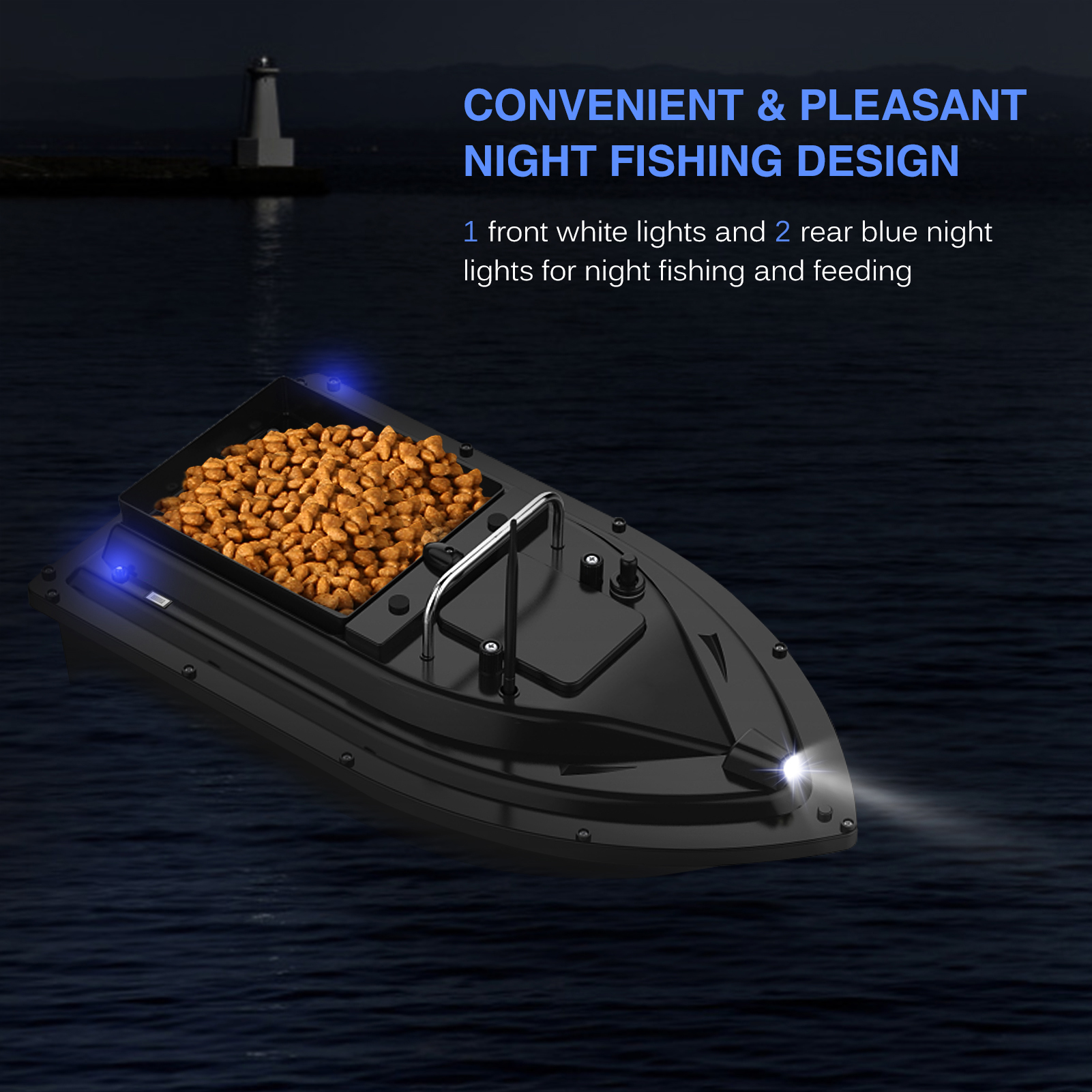D16E GPS قارب طعم صيد مع حاوية - مراجعة Fishing Boat Gps وسعره